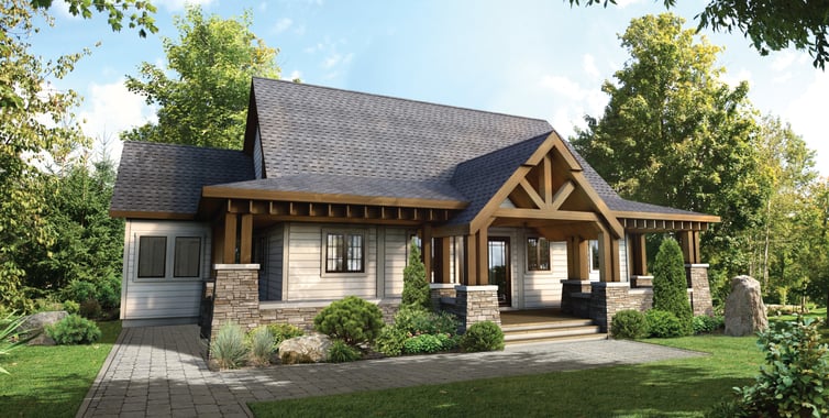 Craftsman Style Timber Block Homes