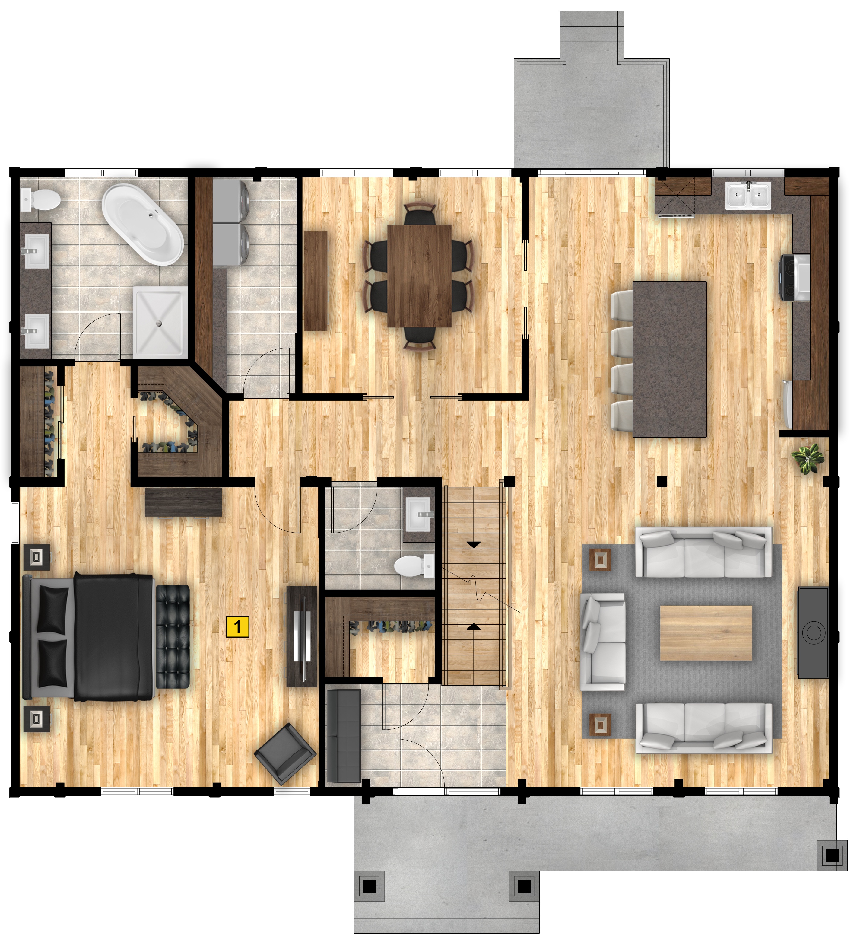 Denali floor plan 1