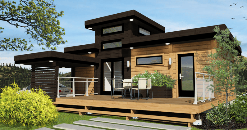 Timber Block vista contemporary tiny home model Timber Block vista contemporary tiny home model