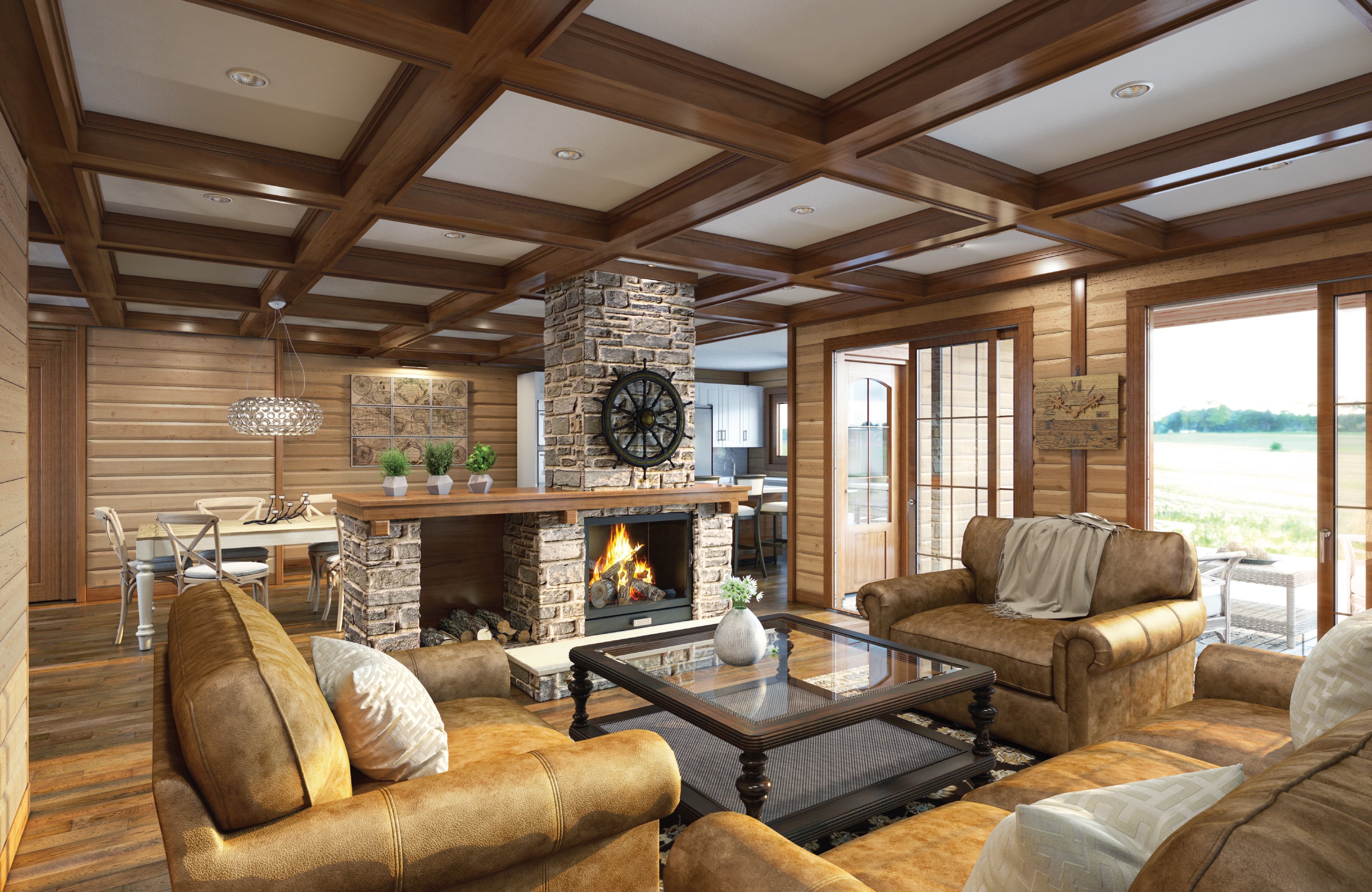 Timber Block whistler home interior 