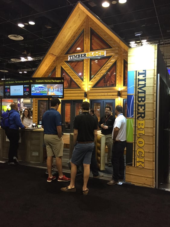 timber block custom homes at IBS 2017