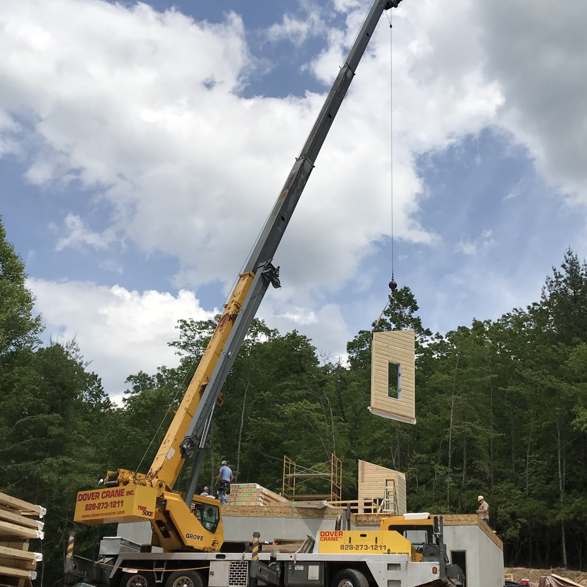 Panel - Timber Block wall raising