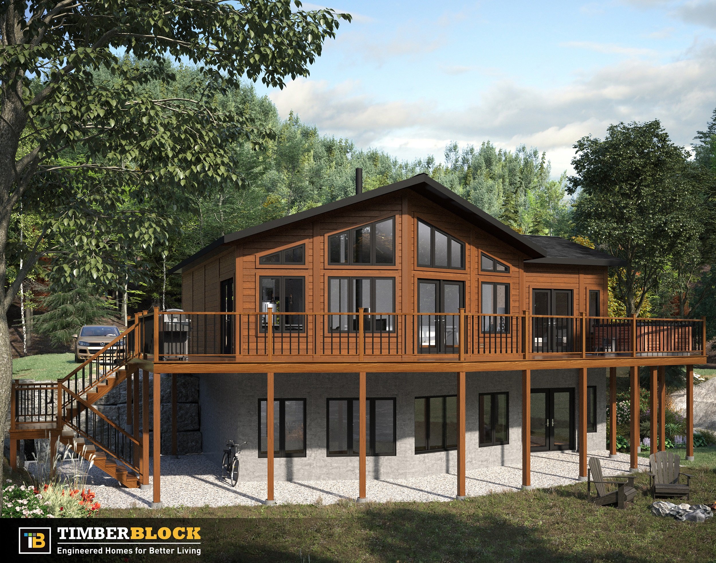 Timber Block custom home