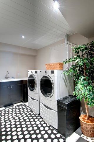 Timber Block laundry room