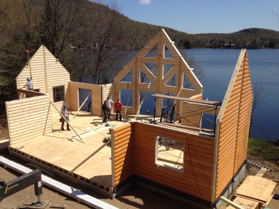 Timber Block Wall Raising